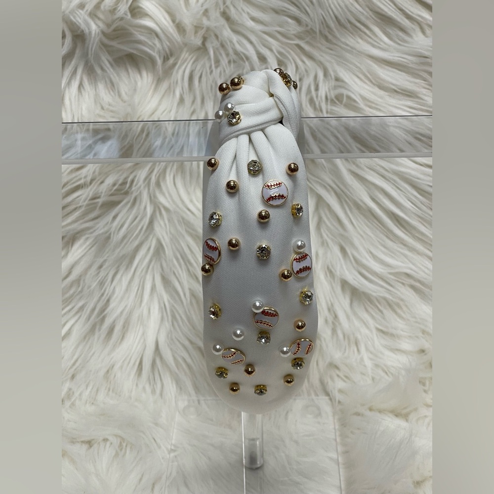 Baseball Studded Headband